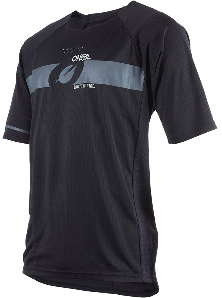 ONeal Pin It Jersey Black/Grey SIDE FRONT 