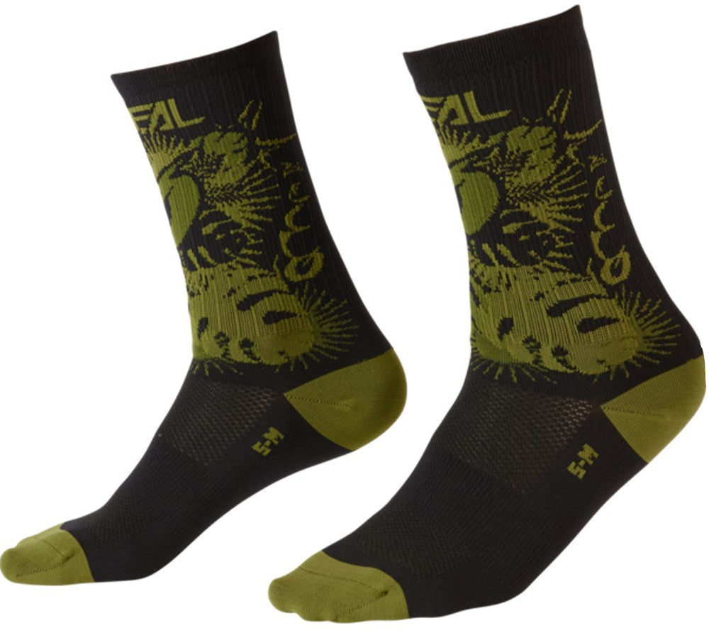 ONeal MTB Performance Socks Black/Green (43-46)
