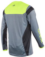 ONeal Element FR Hybrid Jersey Gray/Neon Yellow BACK 