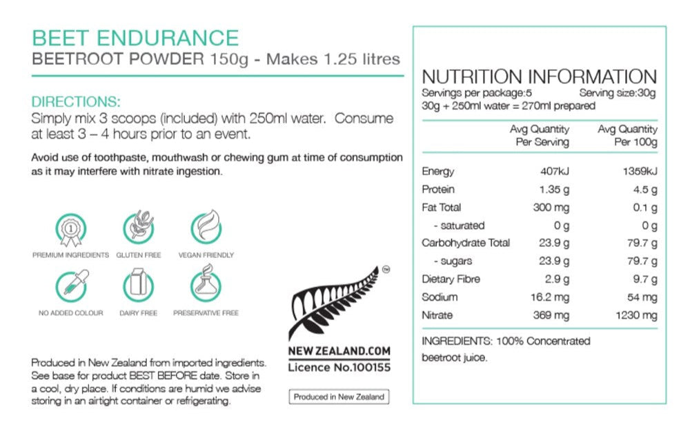 Pure Beet Endurance 150g (35)