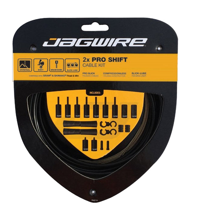Jagwire 2x Pro Shift Kit Black