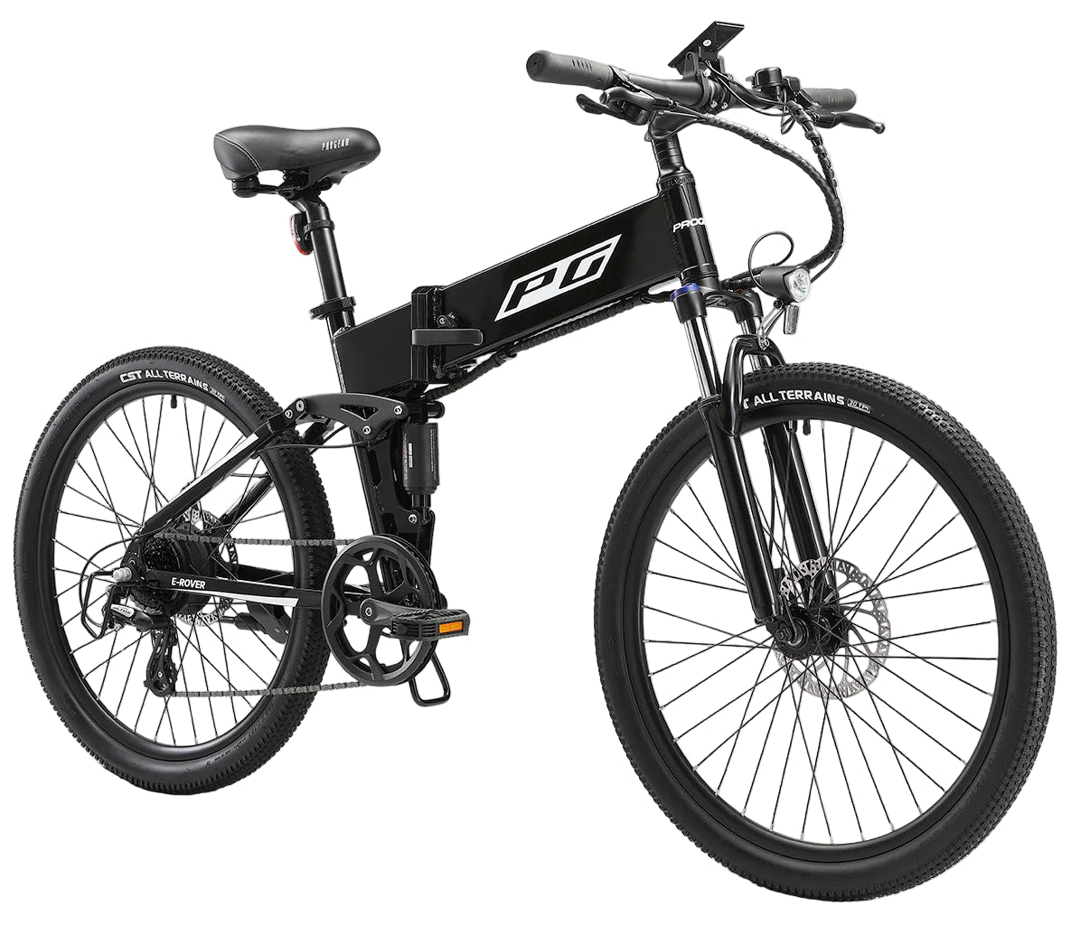Progear E-Rover Electric Folding MTB 26" - Gloss Black