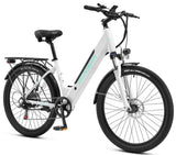 Progear E-Sierra Ladies 26" 17" Hybrid E-Bike Whisper White