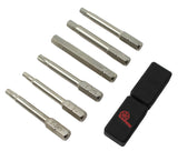 Prestacycle Pro 50mm S2 Nickel Plated Bicycle Tool Bit Set (6 Pieces)