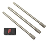 Prestacycle Pro 100mm S2 Nickel Plated Bicycle Tool Bit Set (3-Piece)