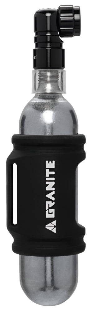 GRANITE PUNK - CNC CO2 inflator with silicone sleeve for 25g canister