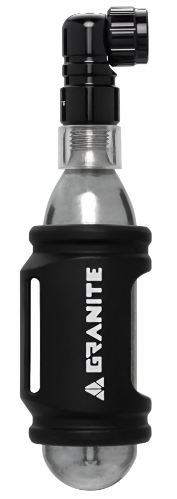 GRANITE PUNK - CNC CO2 inflator with silicone sleeve for 16g canister