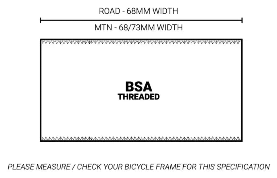 Praxis M30 THRU Bottom Bracket Standard (30/30) BSA Eng Threaded ( 68/73mm)