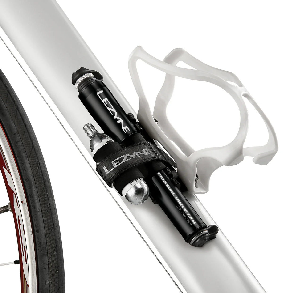 Lezyne Pressure Drive CFH CO2 Inflator/Pump Combo +1x16g