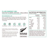 Pure Energy Gel 35g Kola Nut/Lemon Juice w/30mg Caffeine