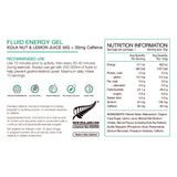 Pure Fluid Energy Gel 50g Kola Nut/Lemon Juice w/30mg Caffeine