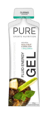Pure Fluid Energy Gel 50g Kola Nut/Lemon Juice w/30mg Caffeine