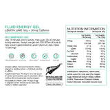 Pure Fluid Energy Gel 50g Lemon Lime w/30mg Caffeine