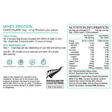Pure Whey Natural Protein Powder 1kg Cacao Chocolate
