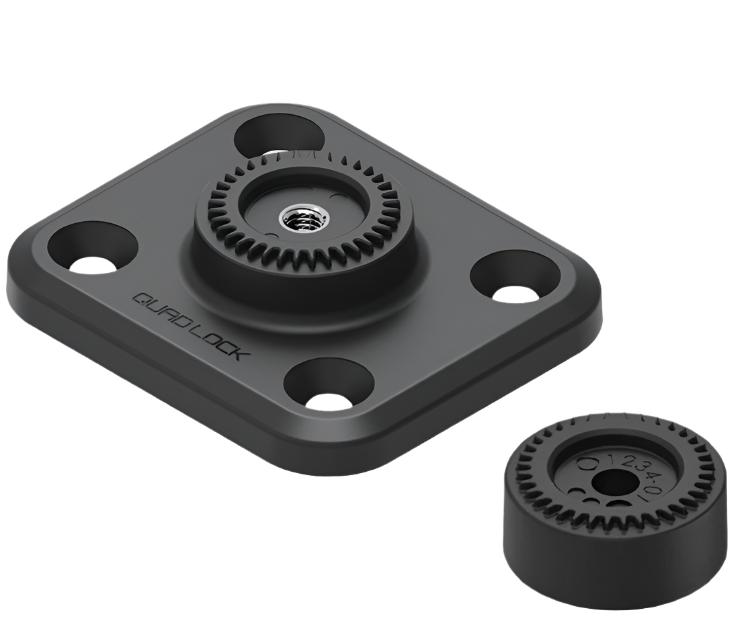 Quad Lock 360 Base-Flat Rectangle 4 Hole