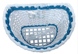 Rascal Kids Front Plastic Basket Small Blue with Flower 235x165x155mm