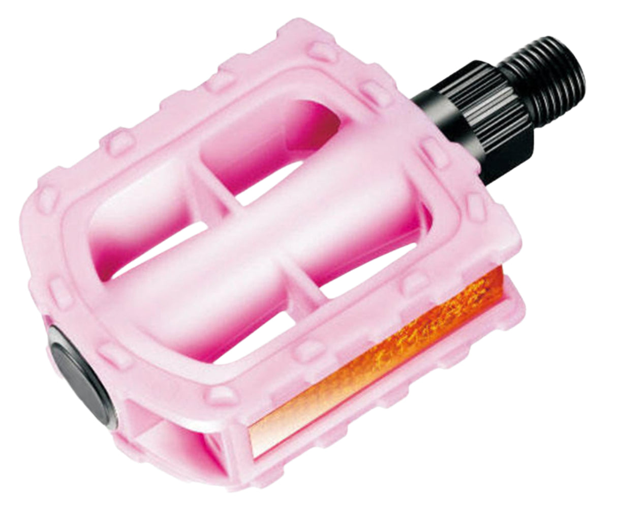Rascal Nylon Plastic Pedal 1/2 x 1/8 DU Bearings - Pink