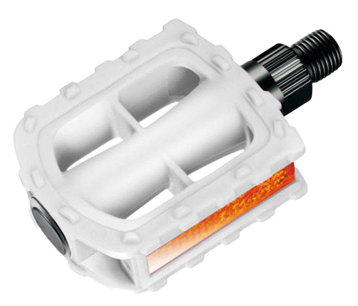 Rascal Nylon Plastic Pedal 1/2 x 1/8 DU Bearings - White