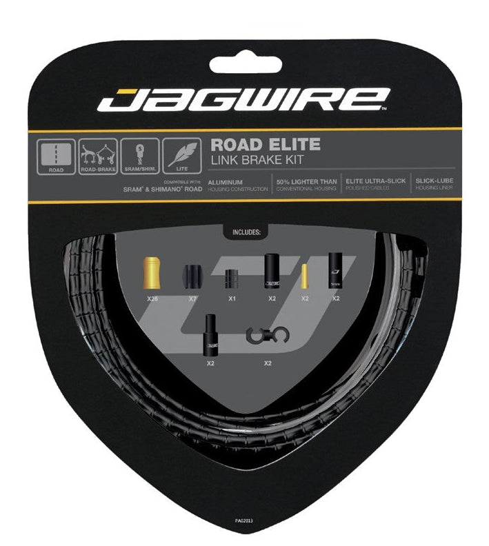 Jagwire Road Elite Brake Kit Black SRAM/Shimano Compatible
