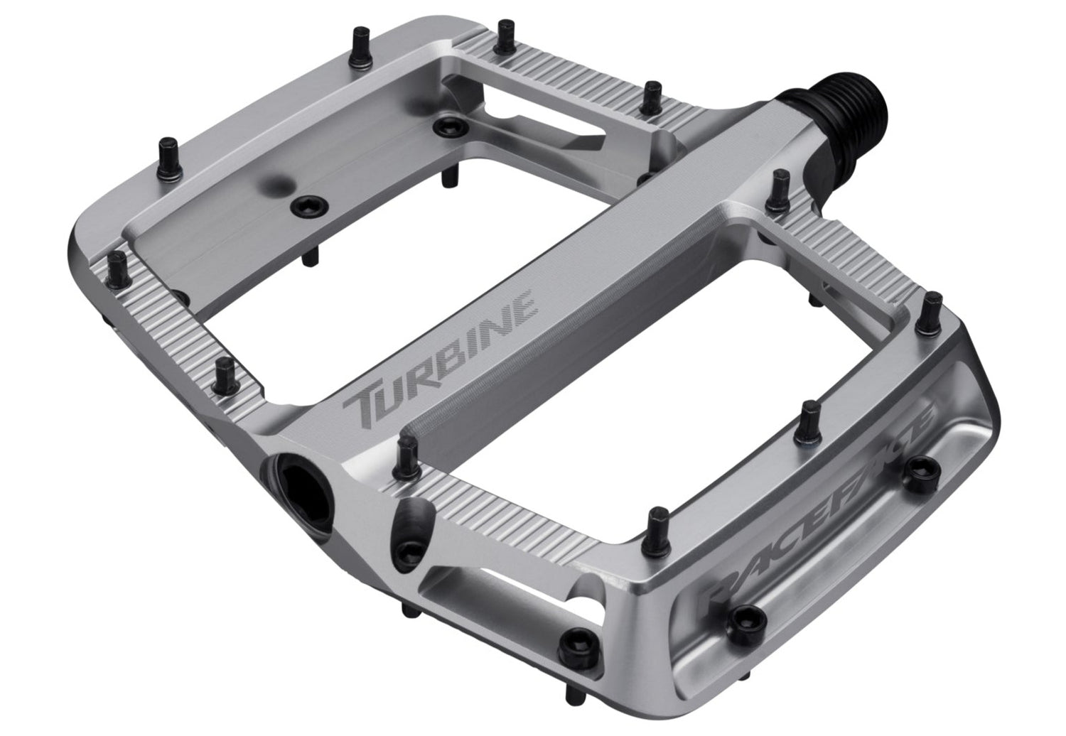 Race Face Turbine 26 Flat Pedals - Silver