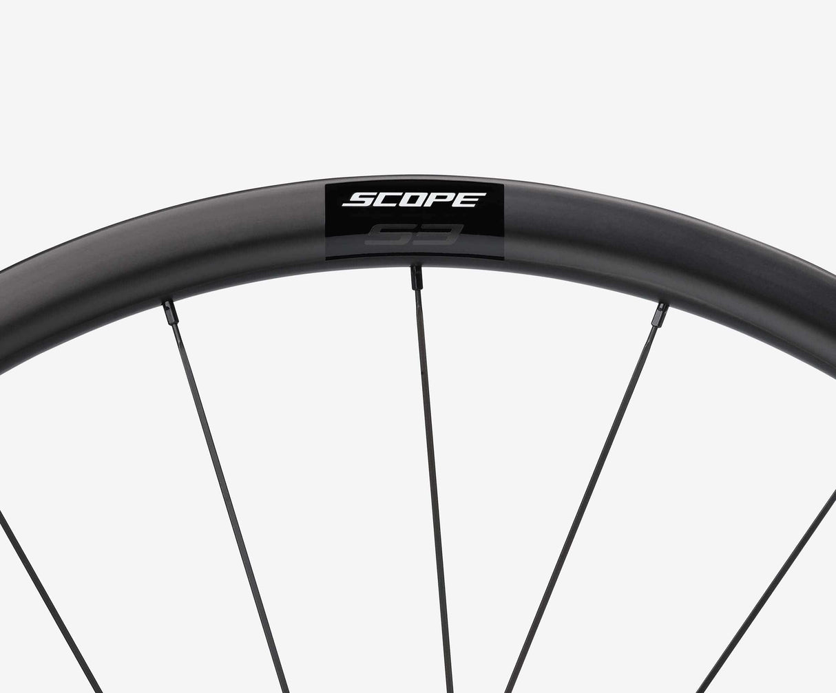 Scope S3 Rim Brake Black SRAM XDR Road Wheelset