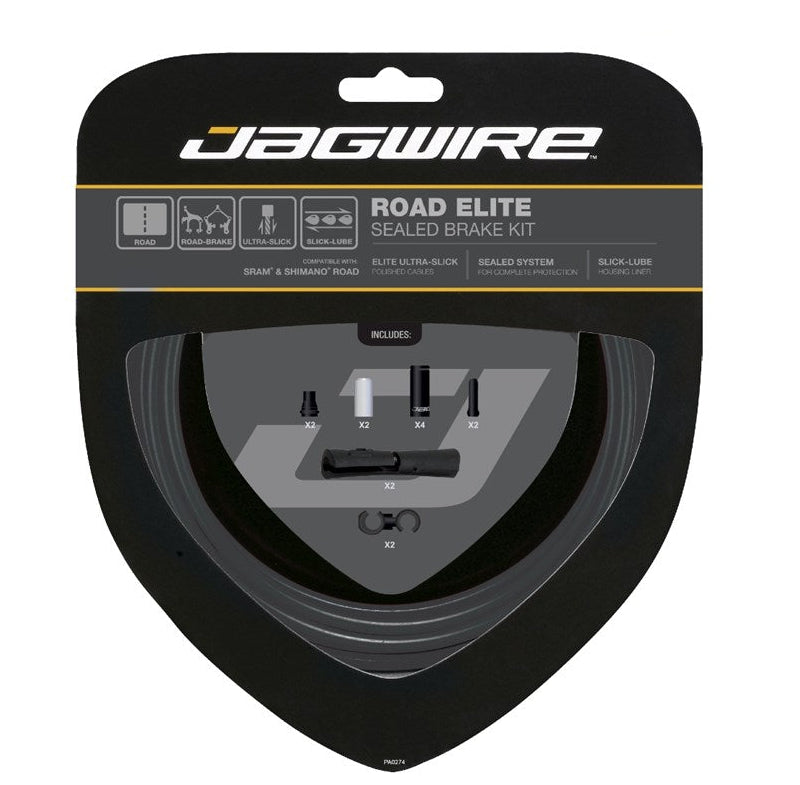 Jagwire Elite Sealed Brake Kit SRAM/Shimano Road Black