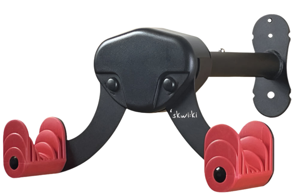 Skwiki Bike Wall Hanger Black/Red Mount