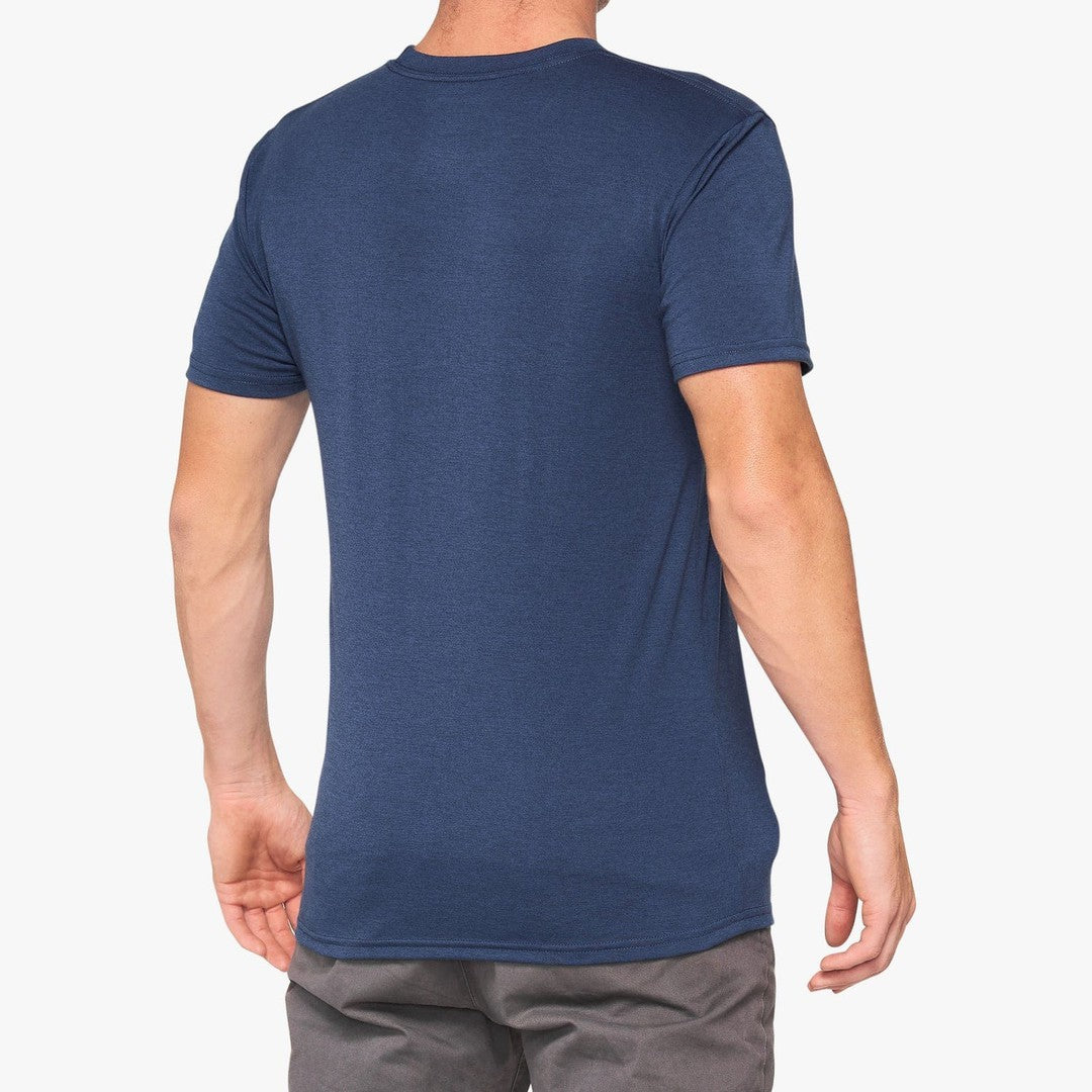 100 Percent CROPPED Tech-Tee Navy