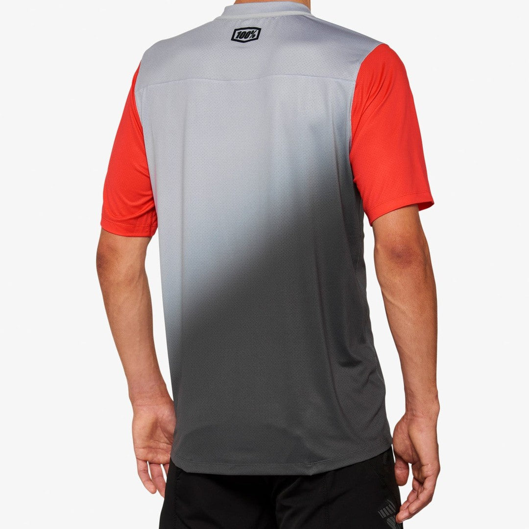 100 Percent CELIUM Jersey Grey/Racer Red