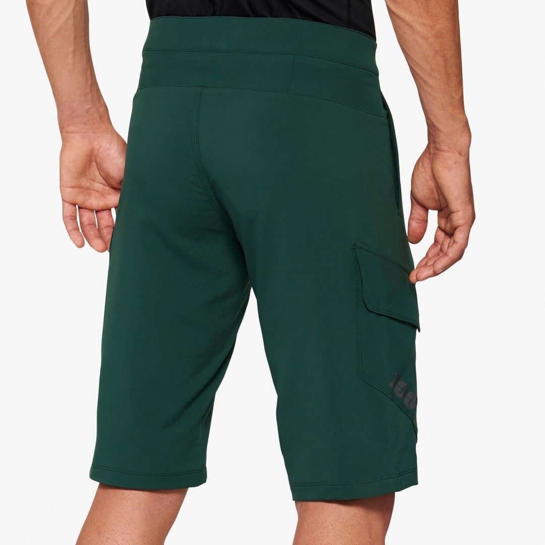 100 Percent RIDECAMP Shorts Forest Green