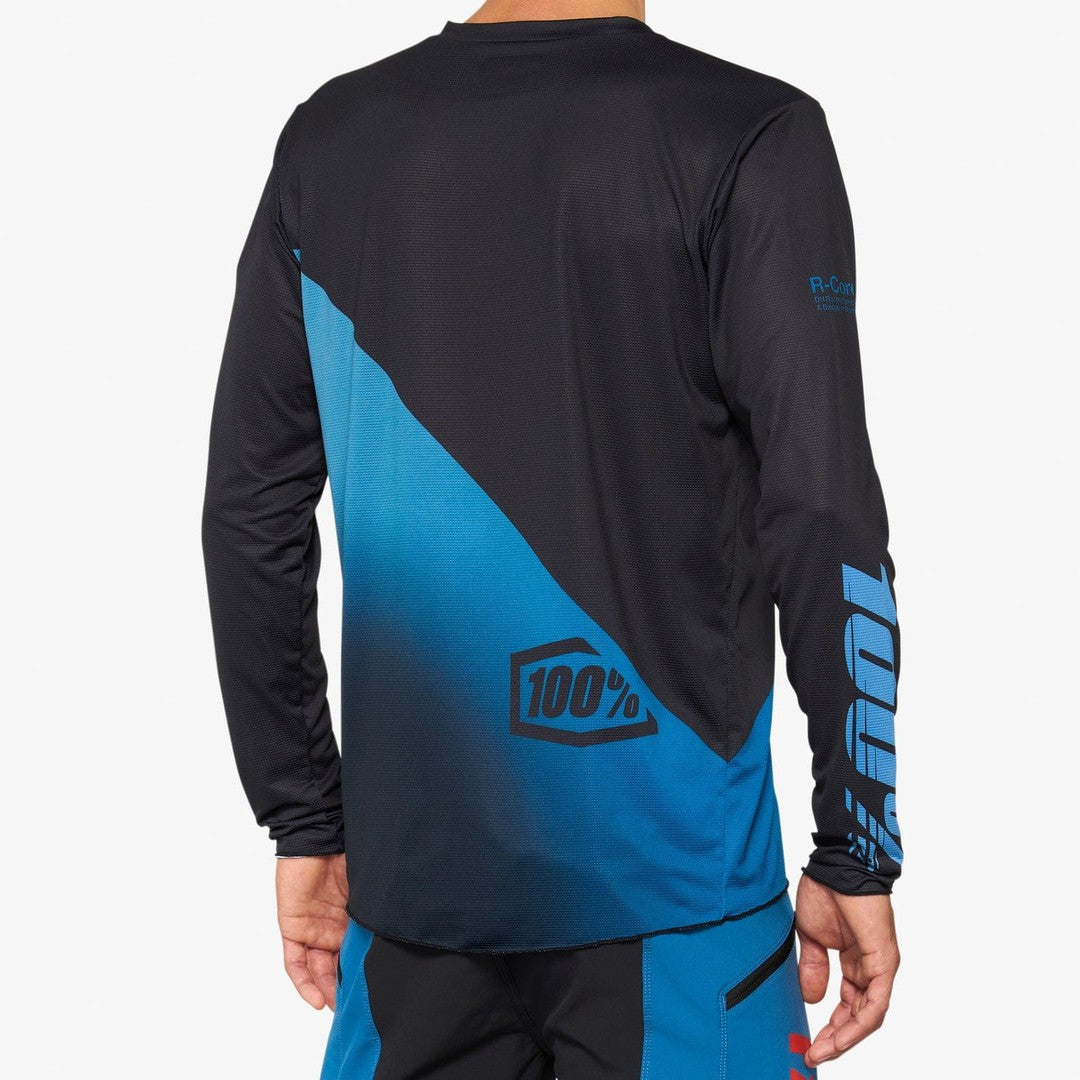 100 Percent R-CORE X Jersey Black/Slate Blue