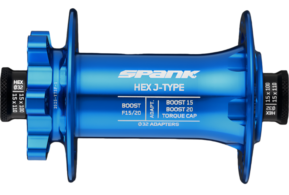 Spank Hex J-Bend Boost Front Hub F15/20 32H Blue