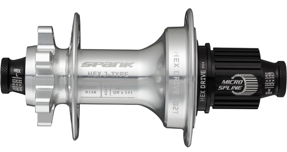 Spank Hex Drive 102T J-Bend Boost Rear Hub R148 32H (without freehub body)
