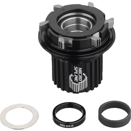 Spank Hex Rear Hub Microspline Alloy Freehub Body & Spacer Ring & 142/148/157 Adapter