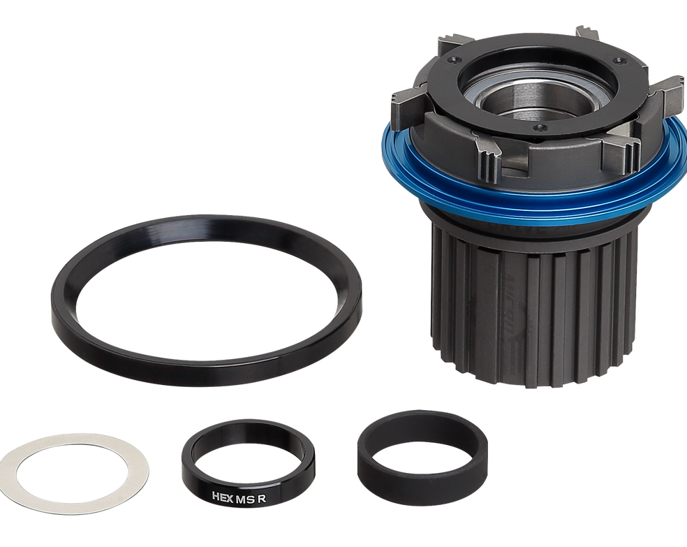 Spank Hex Rear Hub Microspline Steel Freehub Body & Spacer Ring & 142/148/157 Adapter