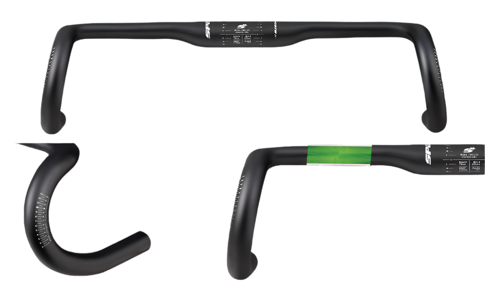 Spank Wing 12 Vibrocore Drop Bar 31.8mm Flare 12deg Black