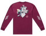Troy Lee Designs Carb Club Long Sleeve Tee Sangria BACK