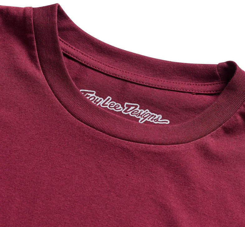 Troy Lee Designs Carb Club Long Sleeve Tee Sangria DETAILS