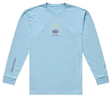 Troy Lee Designs Flame2 Long Sleeve Tee Dawn Blue FRONT
