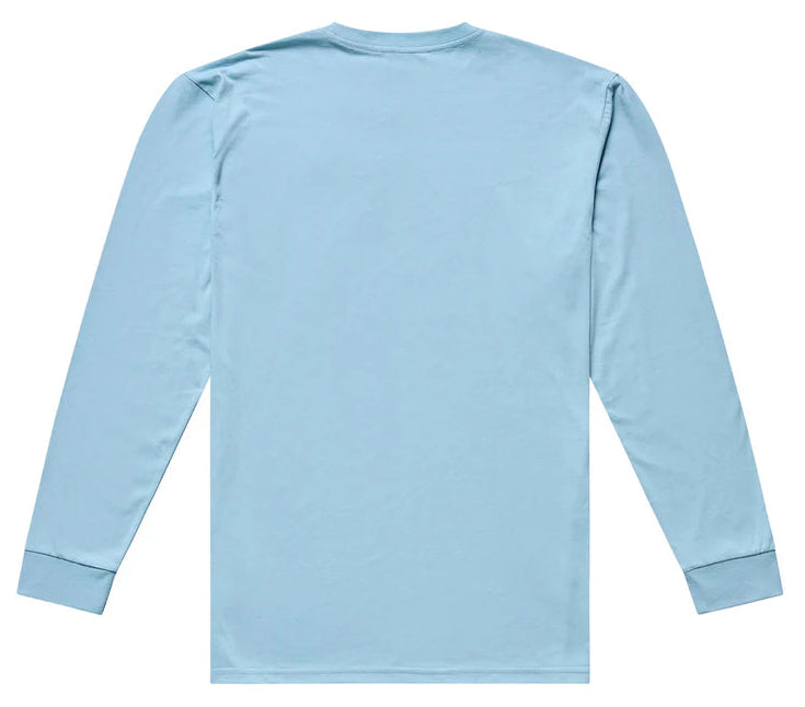 Troy Lee Designs Flame2 Long Sleeve Tee Dawn Blue BACK