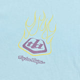 Troy Lee Designs Flame2 Long Sleeve Tee Dawn Blue DETAILS