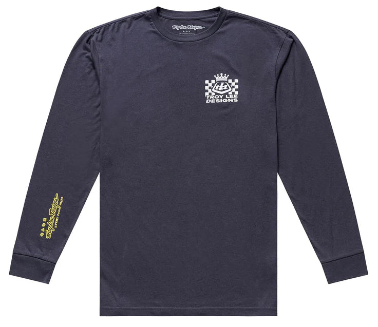 Troy Lee Designs Friday Night Long Sleeve Tee Carbon FRONT