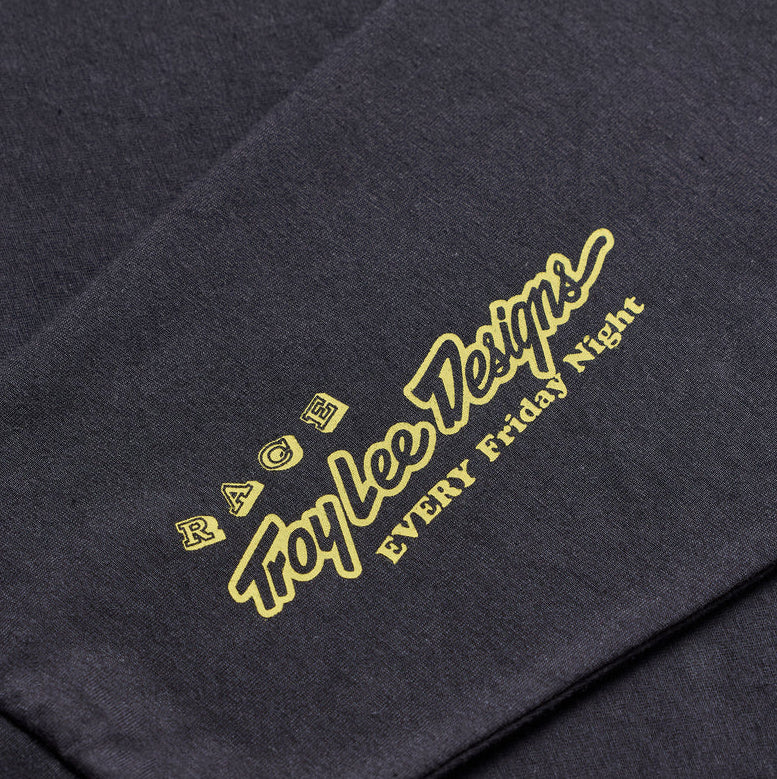Troy Lee Designs Friday Night Long Sleeve Tee Carbon DETAILS