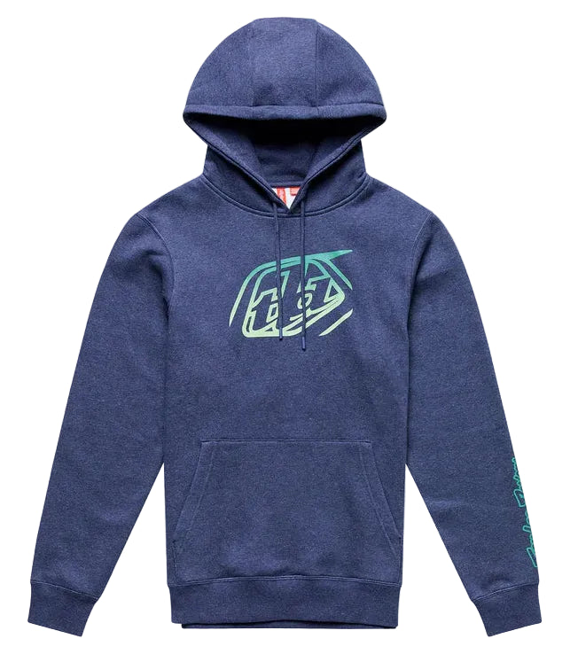 Troy Lee Designs Badge Pullover Hoodie Navy Heather FRONT