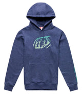 Troy Lee Designs Badge Pullover Hoodie Navy Heather FRONT