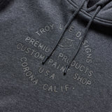 Troy Lee Designs Imprint Pullover Hoodie Black Heather DETAILS