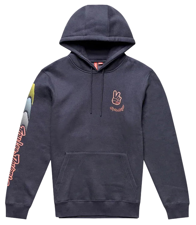 Troy Lee Designs Peace Out Pullover Hoodie Carbon / Black