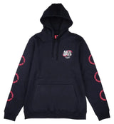 Troy Lee Designs Pullover Hoodie Pink Slips Black FRONT