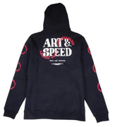 Troy Lee Designs Pullover Hoodie Pink Slips Black BACK