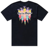 Troy Lee Designs Feathers Youth Short Sleeve Tee Black / Black BACK